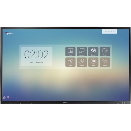 Optoma 86In Interactive Flat Panel; 4K-Uhd With Up To 20Point Interactive OP861RK